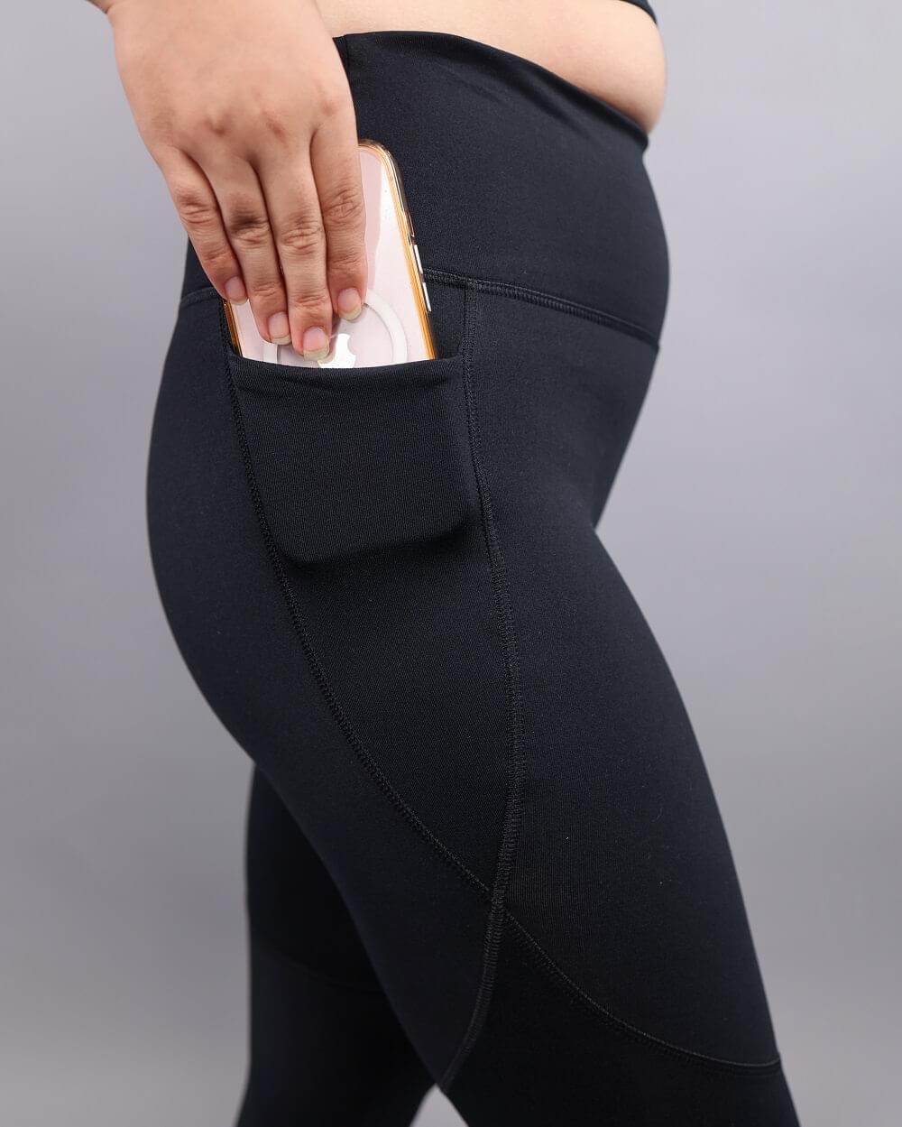 Raven Black Core Leggings - Image 4